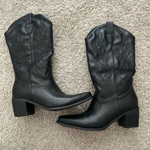 Black Western Boots